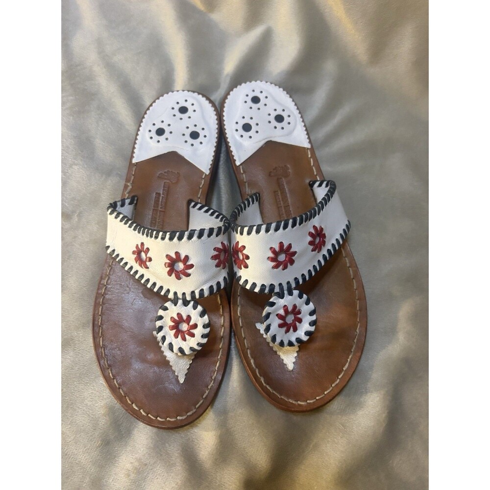 Stephen Bonanno PALM BEACH Leather Thong Womens Sandals Size 8.5